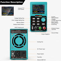 1 x RAW Customer Returns Programmable laboratory power supply, Kiprim laboratory power supply DC310S 0-30V 0-10A with 4-digit LED display, stabilized switching power supply, current measuring device, overload and short-circuit proof - RRP €99.99