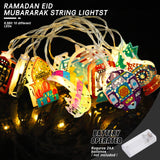 1 x Brand New Jodsen Ramadan String Lights, 5.4 Feet Ramadan Light Star Moon String Lights Ramadan Fairy Lights Eid Ramadan Lanterns String Lights Ramadan Decoration Eid Mubarak Light for Ramadan Eid Home Garden - RRP €11.09