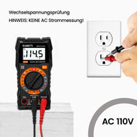 1 x RAW Customer Returns KAIWEETS Digital Multimeter Portable Tester MINI TRMS 2000 Counts AC DC Voltage DC Current Resistance Continuity Diodes, Double Insulation - RRP €16.72