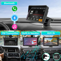 1 x RAW Customer Returns 2024 Newest Wireless Apple Carplay Android Auto,Portable TouchScreen Automatic Multimedia Player,Autoradio with Mirror Link Siri FM 1080p Backup Camera Bluetooth GPS Navigation Screen for All Vehicles - RRP €99.99