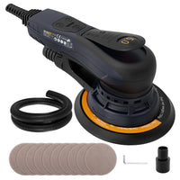 1 x RAW Customer Returns MAXXT Updated 3-Core Corded 5.0mm Orbital Sander Brushless Multi-Purpose Variable Speed Orbital Sander with 10pcs 150mm Sanding Discs for Woodworking - RRP €201.67