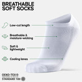 1 x RAW Customer Returns DANISH ENDURANCE 6 pairs of low-cut socks for men and women white, 43-47  - RRP €26.45