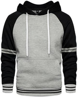 6 x Brand New SwissWell Hoodie Men s Pullover Long Sleeve Sweat Jacket Hooded Sweater Sweatshirt Outdoors Sport without Zipper Black Gray L  - RRP €96.78