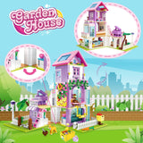 1 x RAW Customer Returns Sitodier Garden House Building Toy for Kids, 604pcs Expandable Dream Villa Building Blocks Set for Girls Boys 6-12 Years, Holiday House Building Blocks Set for Children 6 7 8 9 10 11 12 Years - RRP €32.45