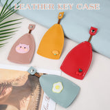 1 x RAW Customer Returns Unisex key bag with cute fruits, 4pcs key bag, PU leather, key wallets, car key holder, car key case for men and women - RRP €9.06