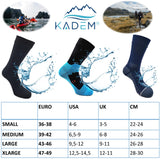 1 x RAW Customer Returns Kadem Unisex Women Men Adults Children Waterproof Breathable Outdoor Lifestyle Socks Running Cycling Hiking Water Sports Winter Sports Outdoor Sports turquoise L 43-46 - RRP €27.5