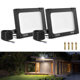 1 x RAW Customer Returns Viugreum 2 Pack 100W LED Spotlight Outdoor 8000LM Floodlight Outdoor IP65 Outdoor Spotlight 5000K Floodlight Cold White Spotlight Floodlight with 50cm Cable for Backyard Driveway Garage Hallway - RRP €37.99