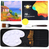 20 x Brand New EooUooIP 16pcs Professional Miniature Paint Brushes Set for Miniature Artists - Acrylic Painting Brushes for Fine Detail, Acrylic, Art Painting, Watercolor, Oil, Nail Art, Drawing - RRP €359.6