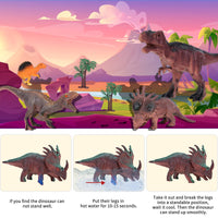 2 x Brand New Xbesttoy Dinosaur Toy with Play Mat, Includes 19 Dino Figures Tyrannosaurus Rex, etc. 30 Accessories Trees, Rocks, etc. Dinosaur World Educational Toys for Children 3 4 5 6 Brown - RRP €49.4