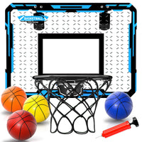 8 x Brand New Mini Basketball Hoop Indoor for Children - Gift for Boys 6 8 10, Mini Basketball Hoop Room with 4 Basketballs, Basketball Hoop Door Set, Sports Toy Gift for Boys Outdoor Indoor Purple  - RRP €212.48