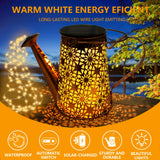 1 x RAW Customer Returns HELESIN Solar Lamps with Fairy Lights Watering Can Fairy Garden Light 2 Pack , LED Solar Watering Can with Fairy Lights Outdoor, Garden Art Lamp for Patio, Flowerpot and Lawn With 2 Stands  - RRP €33.99