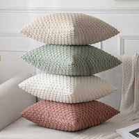 1 x RAW Customer Returns MIULEE Corduroy Velvet Cushion Cover Decorative Cushion Cover Modern Sofa Cushion Decorative Cushion Couch Cushion Decorative Cushion Soft for Sofa Living Room Bedroom Set of 2 45 x 45 cm White - RRP €15.12