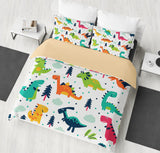 7 x Brand New Bedding set for children s boys - Microfibre dinosaur pattern printed in 3 pieces - with duvet cover and earcase - 135 x 200 cm - RRP €134.4