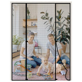 1 x RAW Customer Returns HooTown Magnetic Fly Screen Door, 170 x 212cm Fly Screen Double Door Fly Screen Balcony Door Auto Close Insect Protection Balcony Door Fly Curtain for Windows, Balcony Doors, Cellar Doors and Patio Doors - RRP €36.99