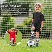 33 x Brand New ROYPOUTA Shin Guards Children Football, Soccer Shin Guards Hard Shell and Adjustable Straps Soccer Shin Guards, M 130-150CM  - RRP €431.97