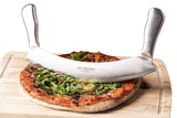 1 x RAW Customer Returns Les Plaisirs Du Chef Stainless Steel Pizza Cutter - Sharp Blade with Double Handle - RRP €24.58