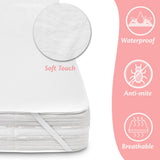 1 x RAW Customer Returns Mattress protector 160x190 cm Waterproof mattress topper made of cotton Moisture protection Incontinence pad Mattress cover Breathable Anti-Allergy and Anti Mite for bed and mattress Washable - RRP €18.32