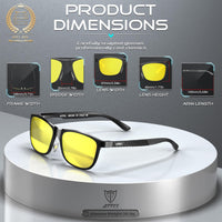 1 x RAW Customer Returns ATTCL Men s Night Vision Glasses Driving Night Driving Glasses Car Driving Night 8587 - RRP €23.95