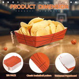 1 x Brand New Aoriher 150pcs Basketball Party Supplies Birthday Decorations Disposable Paper Plates Food Trays Boats Disposable Serving Tray for Basketball Birthday Party Holiday Gifts - RRP €26.21