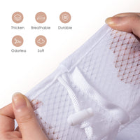 1 x RAW Customer Returns Meowoo Drawstring Mesh Bag Clothes Bag White Laundry Bag for Washing Machine, Used to Wash Underwear, Socks, Shirts White-4pcs  - RRP €16.62