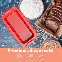 1 x RAW Customer Returns Siliz silicone mold bread baking mold, set of 2 silicone baking molds for cakes and breads, non-stick loaf pan cake 27.5 x 14 x 6.5 CM - RRP €12.88