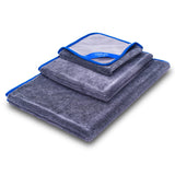 1 x RAW Customer Returns Ticfly 3 pieces Car Microfibre Cloth 600GSM, Car Drying Cloth, Drying Cloths with a High Degree of Absorption and Resistance for Cleaning Cars and Motorcycles, Grey 3 sizes  - RRP €17.1