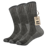 1 x RAW Customer Returns Vihir 3 Pairs of Merino Socks Men - Long Tube Merino Sports Socks for Skiing, Trekking, Hiking 37-42, 41-46 - RRP €26.99