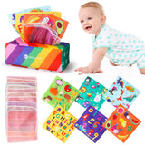 14 x Brand New HOMCENT Tissue Box Toy, Interactive Sensory Baby Toy Tissue Box with 3 Crinkle Papers and 10 Colorful Cloths, Montessori Sensory Toy from 6 7 8 9 10 Months Girls Boys - RRP €268.8