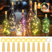 1 x RAW Customer Returns Ymenow 10 Pack Bottle String Lights with Timer 6.5ft 20 LED Copper Wire String Lights for Indoor Outdoor DIY Bottle Christmas Tree Bedroom Decor - RRP €24.99