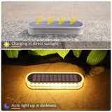 1 x RAW Customer Returns Lacasa Solar Floor Lights Outdoor, 40LM 4 Pack Solar Lights for Outdoor Warm White Solar Lamps IP68 Waterproof LED Path Lights with Auto ON OFF Light Sensor for Garden Lawn Patio Yard Driveway - RRP €41.74