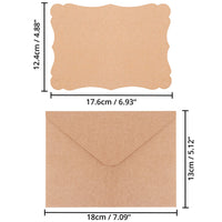 1 x RAW Customer Returns Belle Vous Brown Kraft Paper Blank Cards with Envelope 50 pcs - 17.6 x 12.4 cm - Kraft Paper Cards Set - DIY Wedding Birthday Invitation Cards, Gift Greeting Cards Set with Envelope - RRP €15.59