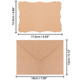 1 x RAW Customer Returns Belle Vous Brown Kraft Paper Blank Cards with Envelope 50 pcs - 17.6 x 12.4 cm - Kraft Paper Cards Set - DIY Wedding Birthday Invitation Cards, Gift Greeting Cards Set with Envelope - RRP €15.12