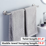 1 x RAW Customer Returns KES towel rail towel bar stainless steel SUS304 bath towel holder towel holder 55cm wall mounting brushed, A2000S55B-2 - RRP €38.3