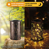 1 x RAW Customer Returns Lantern solar lantern for outdoors 2 pieces, 3D dynamic dragonfly solar lamps for outdoors hanging garden decoration, IP65 weatherproof lanterns, solar lights for outdoors garden lights balcony garden terrace - RRP €27.25