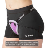 1 x RAW Customer Returns lobloo AEROSLIM Female Patented pelvic groin protection for women and girls for upright martial arts sports such as kick Thai boxing, karate, hockey, baseball - one size from 9 years - RRP €42.99