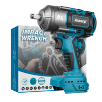 1 x RAW Customer Returns Anancyi Cordless Impact Wrench 18V, 1000Nm 738 Ft-lbs , High Torque, 1 2 Inch Brushless Impact Wrench, Electric Impact Wrench for Makita BL Batteries - RRP €90.74