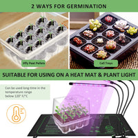 1 x RAW Customer Returns YAUNGEL indoor greenhouse propagation box, 10 pieces 120 cells mini greenhouse propagation set with raised lid, seedling starter trays greenhouse propagation tray with lid for plants, transparent - RRP €19.15