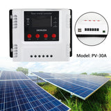 1 x RAW Customer Returns Areyourshop Solar Charge Controller, 30A PWM Solar Panel Controller 12V 24V 48V PV Controller with WiFi Monitor Function PWM LCD Controller for Life po4 Lead Acid Gel Battery - RRP €60.49