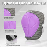 1 x RAW Customer Returns LANOVAGEAR knee pads children s protectors knee pads set 2-8 years elbow pads, knee pads and wrist pads 6 in 1 for inline skates, cycling, skateboards, scooters purple, S  - RRP €19.2