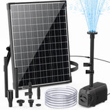 1 x RAW Customer Returns Biling Pond Pump Solar 20W 1200L H Solar Fountain Pumps with 2M Stream Hose DIY Water Feature 5M Cable Length 2.3m Delivery Head Solar Stream Pumps for Pond Waterfall Pool - RRP €80.66