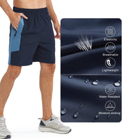 1 x RAW Customer Returns NORTHYARD Sports Pants Men s Short Sports Shorts Quick-drying Shorts with Zipper Pocket Lightweight Swim Trunks Running Shorts Training Pants for Fitness Basketball, Navy Blue L - RRP €23.99