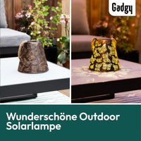 3 x Brand New Gadgy Moroccan solar lantern - solar table lamp for outdoor garden - Moroccan solar lamp - solar garden lamp for sustainable lighting - solar garden lights - RRP €65.85