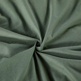 1 x RAW Customer Returns Lanqinglv Dark Green Bed Linen 200x200cm Cotton Renforce Reversible Bed Linen with Zip Plain Double Bed Duvet Cover - 1 Duvet Cover and 2 Pillowcases 80x80cm - RRP €38.3