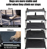 1 x RAW Customer Returns Dog stairs car, dog ramp car foldable, pet stairs, 5 steps dog ladder up to 70kg, ramp dog stairs for small, medium, large dogs - RRP €99.99