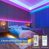 1 x RAW Customer Returns SIBI RGB LED strip 10 m, LED strip with remote control and app music sync, dimmable color changing self-adhesive LED strip light for room, kitchen, party decoration - RRP €18.14