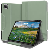 1 x RAW Customer Returns HOLIMET Case for iPad Pro 12.9 2022 6th Generation with Pen Holder, 2021 2020 2018 PU Leather Case TPU Back Cover Protective Case Shockproof, Auto Sleep Wake for iPad Pro 12.9 inch 5 4 3 - Green - RRP €37.9