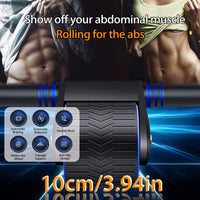 1 x Brand New Abdominal trainer, abdominal roller, abdominal trainer for home, training equipment for home, sports equipment at home, abdominal muscle trainer, ab roller, abdominal roller abdominal muscle trainer, automatic rebound - RRP €19.15