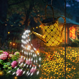 1 x RAW Customer Returns Solar watering can with fairy lights solar lamps for outdoors watering can type LED light with shepherd s hook, garden decoration solar Christmas fairy lights outside with IP67, star shower garden lights for Christmas - RRP €25.4