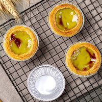 2 x Brand New Cisolen 200 Pieces Egg Tart Mold Disposable Aluminum Foil Cups Egg Tart Mold for Muffins Creams Egg Tarts Cakes Pastries Pudding - RRP €24.2