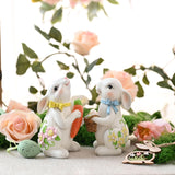 18 x Brand New VALERY MADELYN 2 pieces Easter bunnies for Easter decoration outside modern, decorative bunny with Easter eggs for garden decoration, Easter gifts for spring decoration table decoration, beige, 13 cm - RRP €359.82